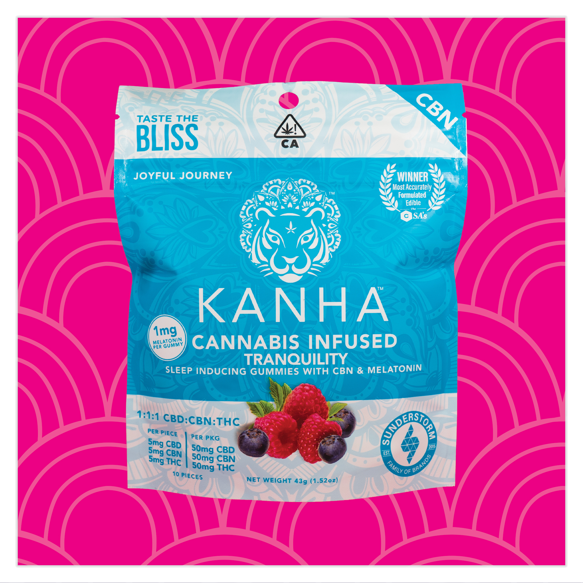 $32 | CBN TRANQUILITY 1:1:1 | 150MG | KANHA