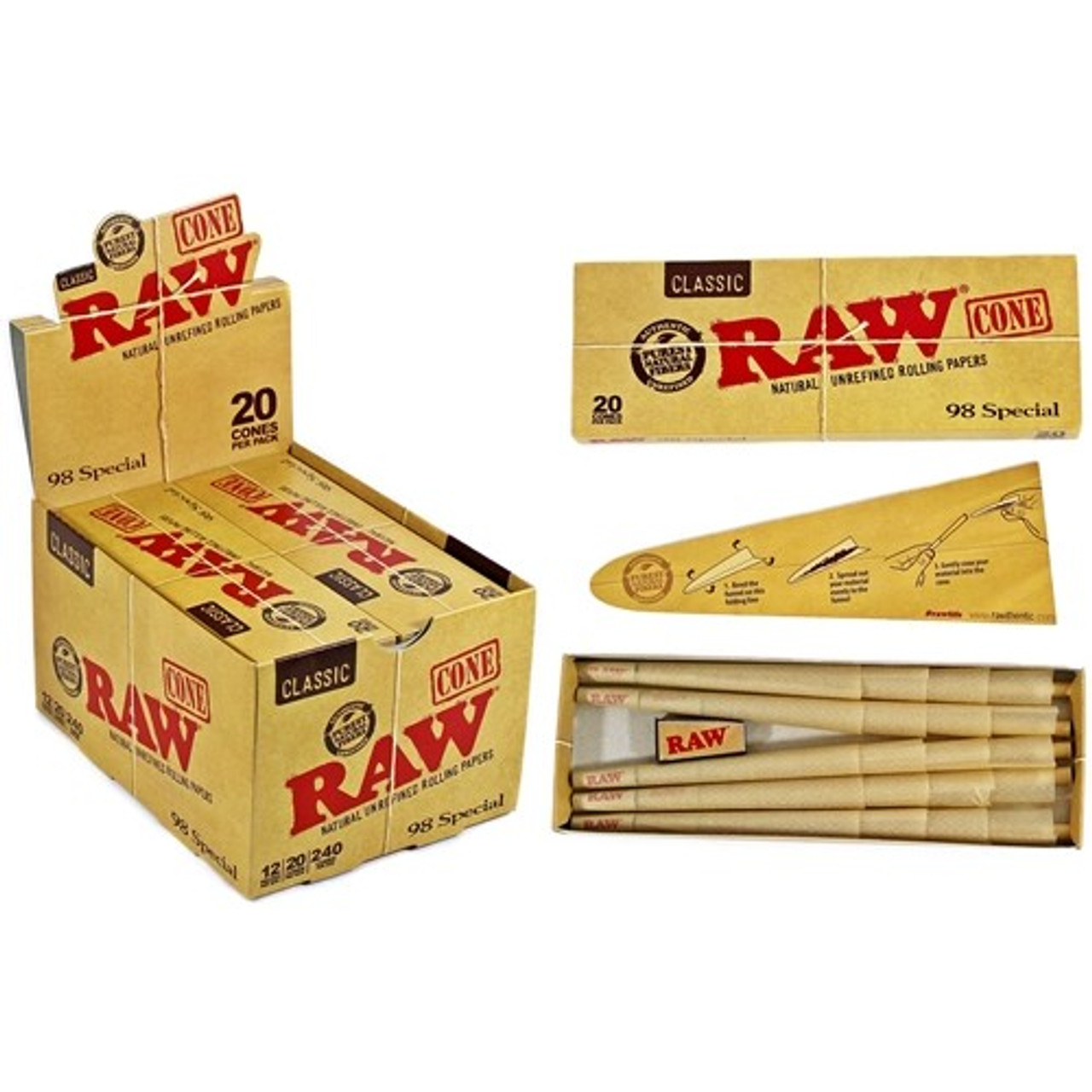 70MM/24MM | 20PK | RAW CONES