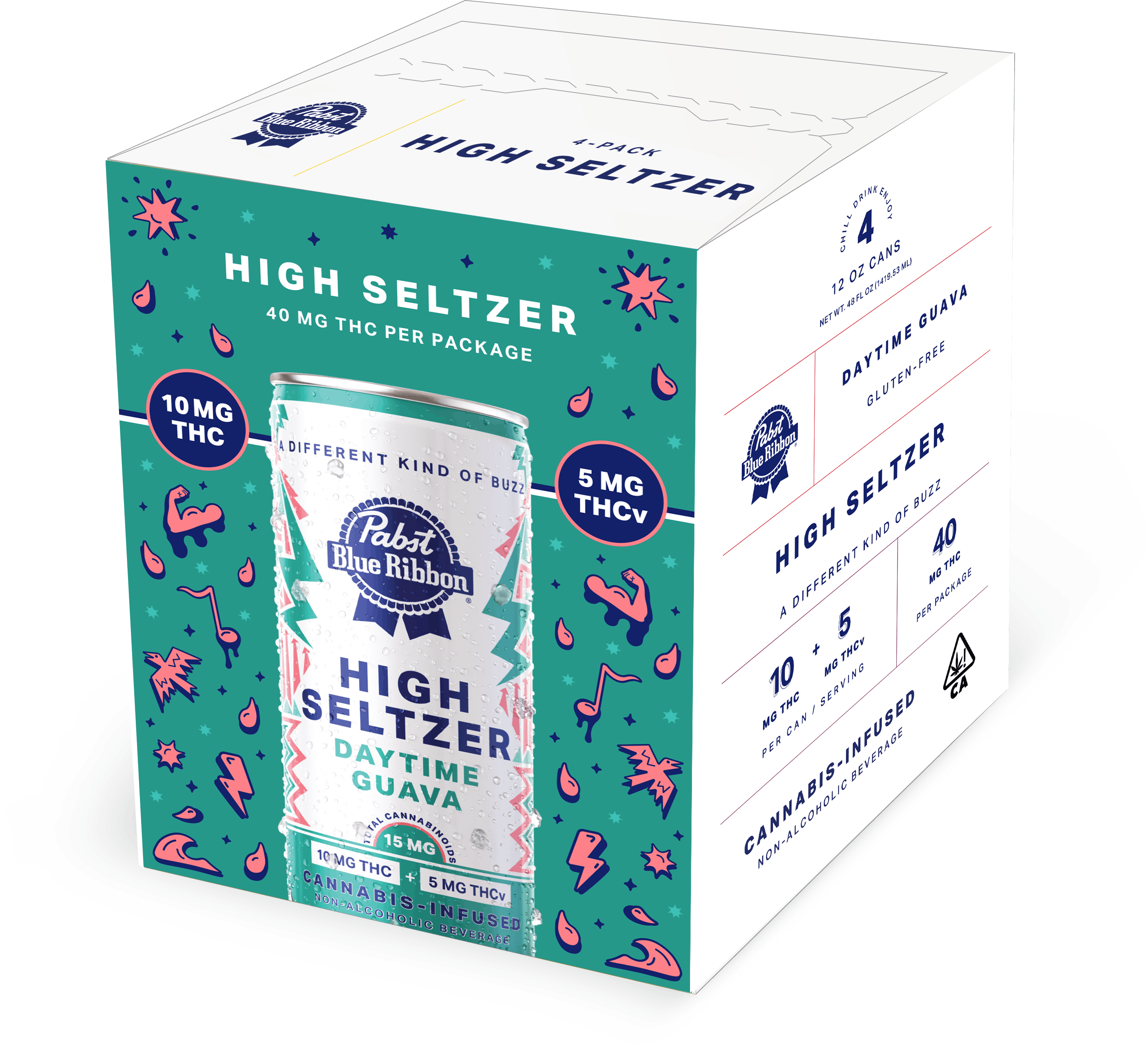 $25 | DAYTIME GUAVA | 4PK | PABST BLUE RIBBON